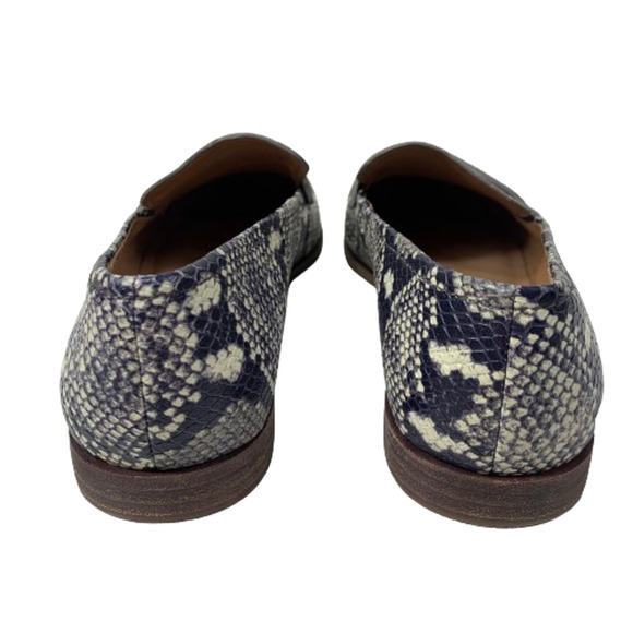 MADEWELL Grey & Black Embossed Snakeskin Alex Loafers - Picture 9 of 12